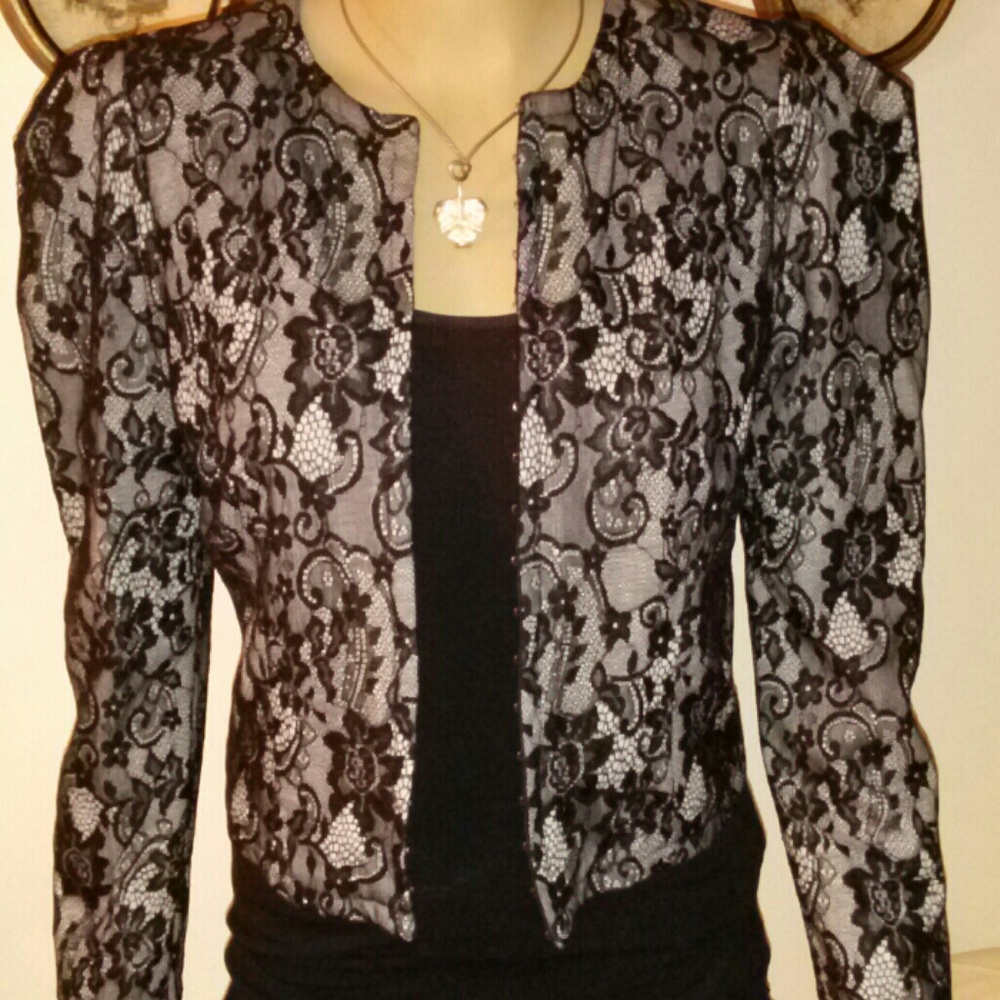 Lace cotton jacket, size L